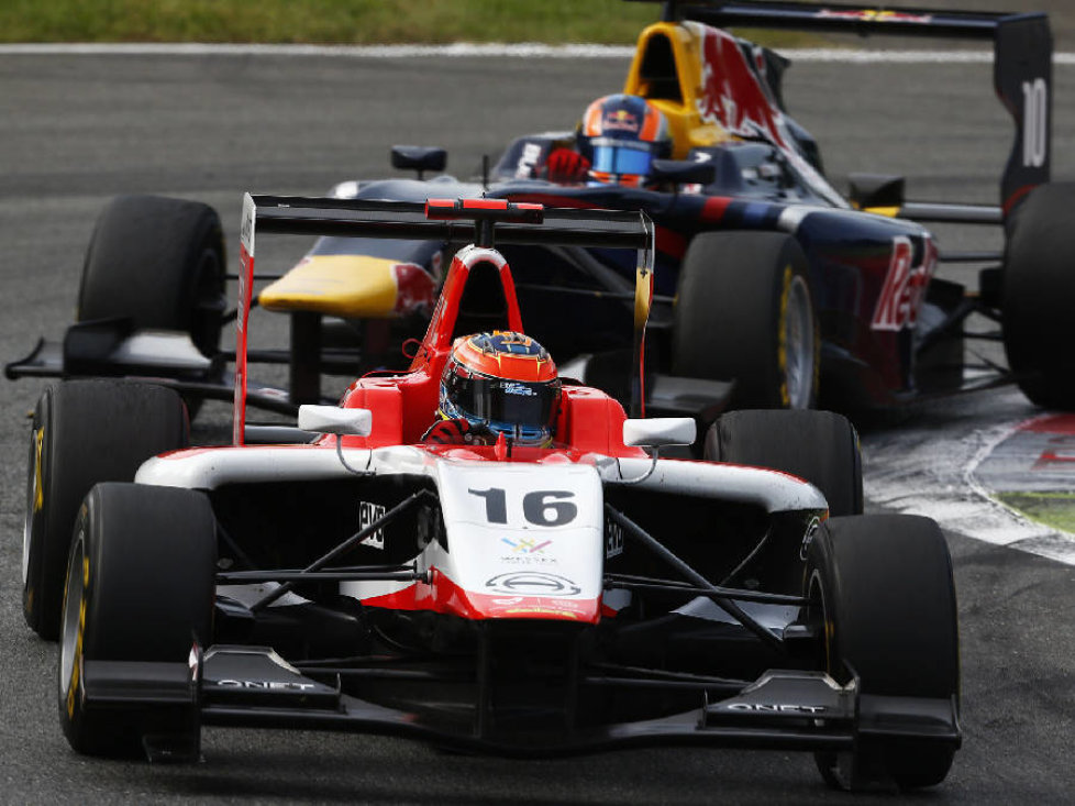 GP3 in Monza, Italien, Dean Stoneman (Martussia Manor) vor Alex Lynn (Carlin)