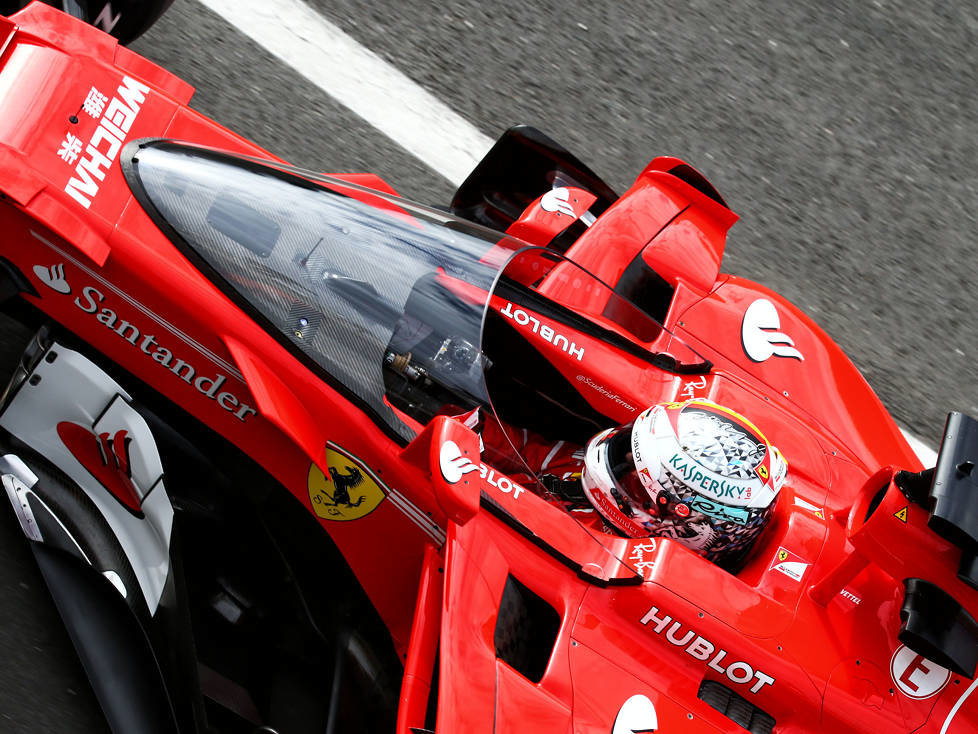 Sebastian Vettel testet "Shield"